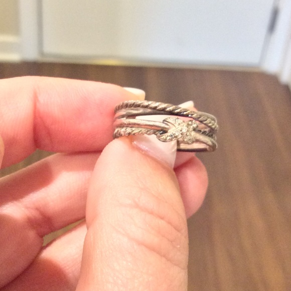 David Yurman X Crossover ring with diamonds - Picture 5 of 7